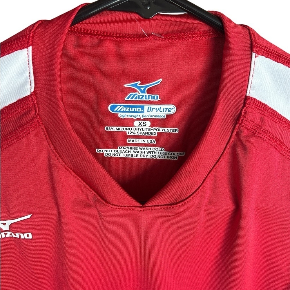 Mizuno Red and White Long Sleeve Jersey - Picture 3 of 3